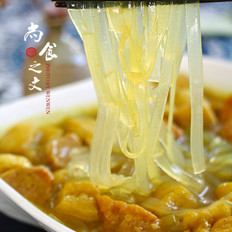 咖喱牛肉丸油豆腐粉汤