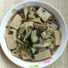 冻豆腐香菇素烩菜