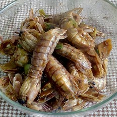 葱炒皮皮虾