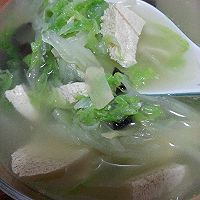 冬季养生 白菜冻豆腐汤的做法图解1