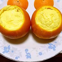 鲜橙蒸蛋小宝贝美食冬季养生餐的做法图解7