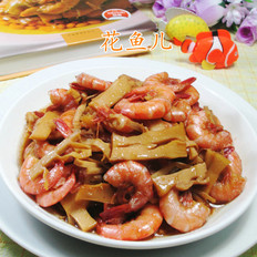 水笋炒海虾