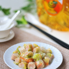 白菜虾卷
